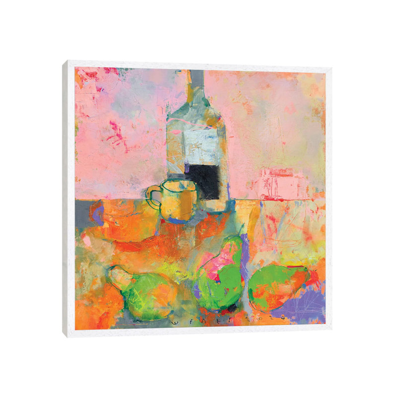 Three Pears by Viktor Sheleg - Gallery-Wrapped Canvas Giclée on Canvas, 45.72 cm H x 45.72 cm W, White Framed