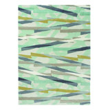 Diffinity Wool Abstract Area Rug in Green/Gray/Blue/Yellow