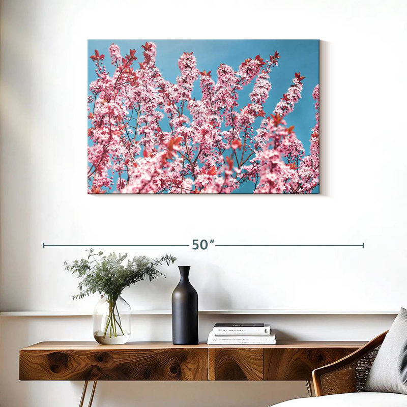 Harnek superbe fleur de cerisier au Japon, H 24 po x l 36 po