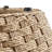 Bojanov Beige Rattan Round Outdoor Side Table With Sintered Stone Table Top