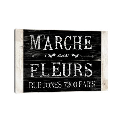 Fleurs Sign II by Cindy Jacobs - Print on Canvas