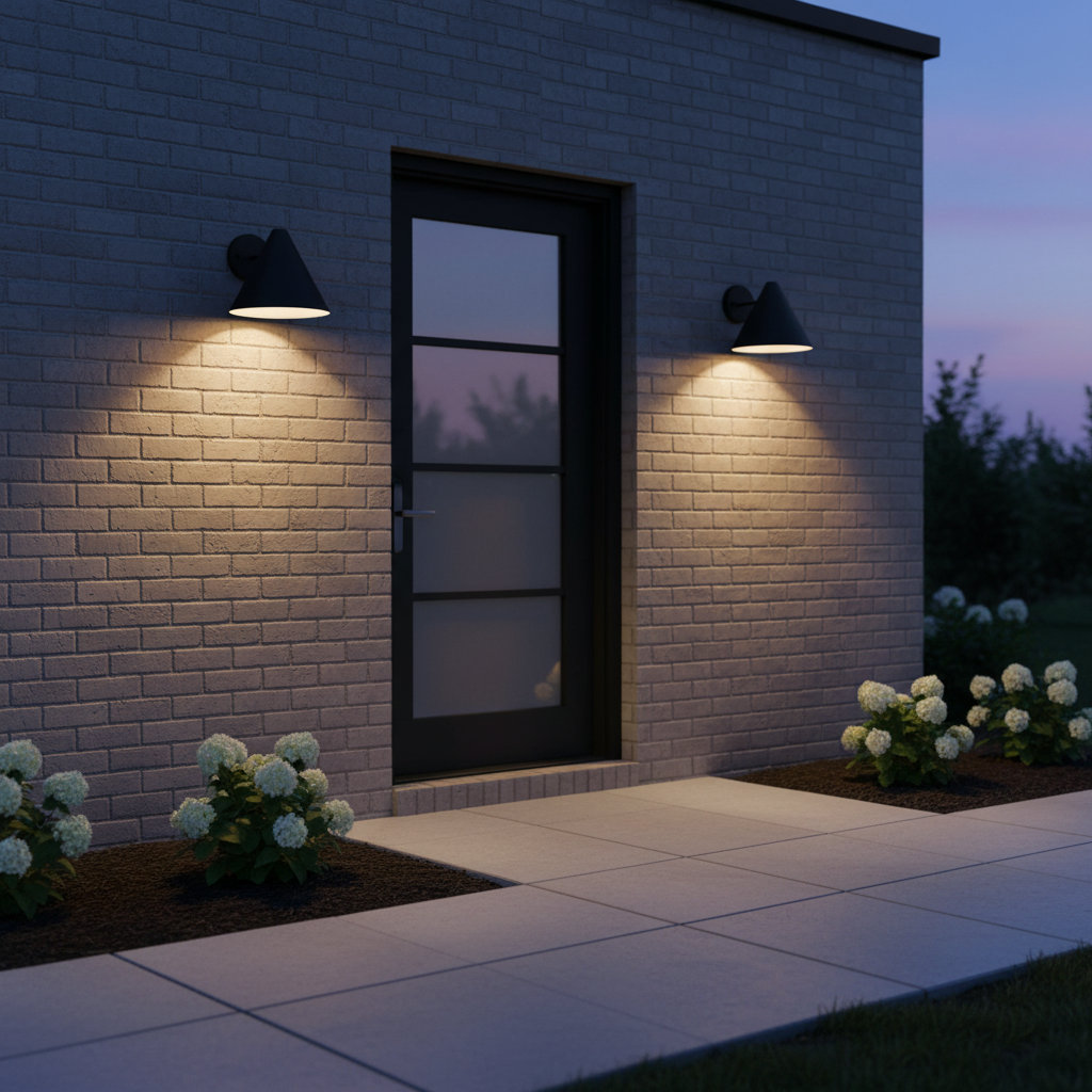 Dedmon Single Light Bell Outdoor Wall Light, Black, No
