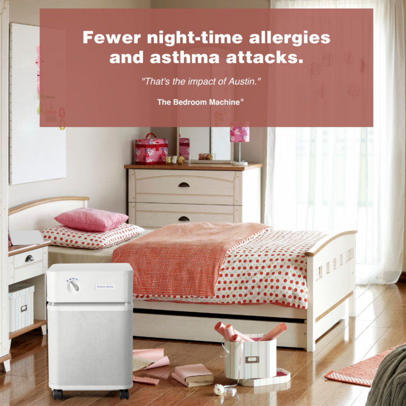 Austin Air Bedroom Machine Air Purifier, White