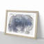 Blue Rose in Abstract - Picture Frame Graphic Art Print-55679540-55679541