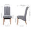 102cm H Linen Upholstered Side Chair in Gray