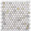 Calacatta 12" x 11" Marble Mosaic Tile-79891889