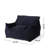 Large Velvet Bean Bag Chair Lounge Floor Chair Memory Foam Filled with Solid Microfiber Cover-1931123597
