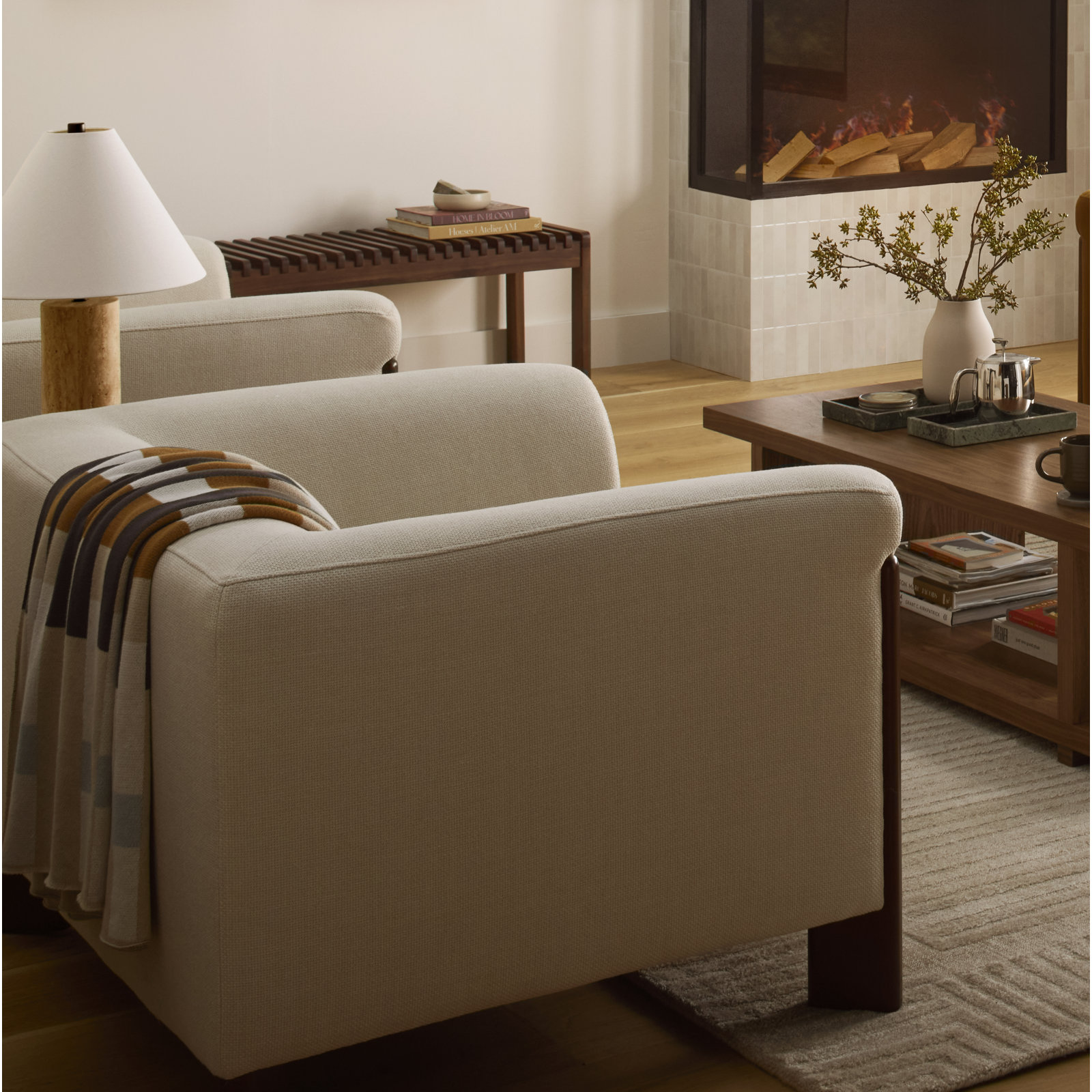 Wanetta Armchair, Cream Performance