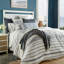 Belize Duvet Set – White & Navy Cotton | 1 Duvet Cover + Euro Shams | Inserts Not Included-1104200359