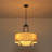  Calmere 4 - Light Dimmable Drum Tiered Kitchen Island Pendant Chandelier for dining room