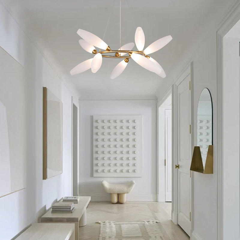Luminaire suspendu circulaire 10 lumières Gem