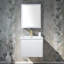 Meuble-lavabo simple mural 24 po avec comptoir en céramique 24 po Modern-1411022933