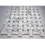 12 in. x 12 in. Basketweave Glazed Marble Tile