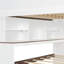 Lit superposé double au-dessus de double avec tablettes de rangement et éclairage DEL réglable-454260599