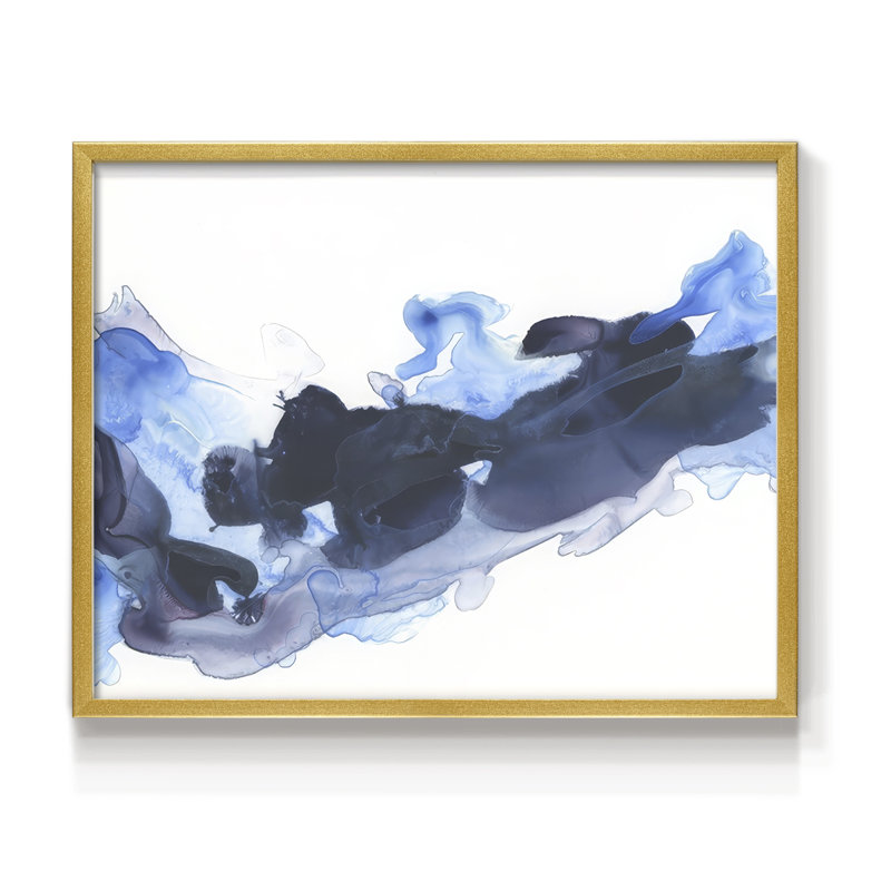 Azul Wave II -Framed Print - Restickable, 8" H x 10" W