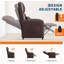 Fauteuil inclinable électrique, canapé électrique avec massage, chaleur, port et poches USB, brun-129489437
