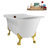 58" Streamlin Clawfoot Tub,Tray,Drain, Clawfeet-101628929-102219861