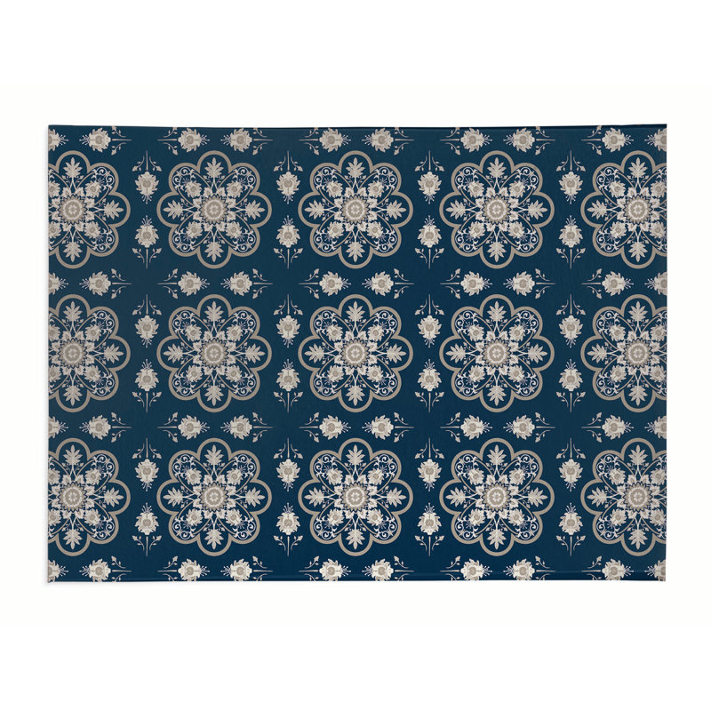 Tapis de cuisine Skye, Bleu, Rectangulaire 3 pi x 5 pi