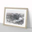 River Thames & London Skyline Sketch - Picture Frame Graphic Art Print-56874978-56874979