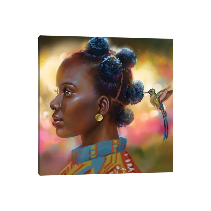Hummingbird - Wrapped Canvas Painting, 30.48 cm H x 30.48 cm W