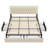 Ancuta Velvet Upholstered Platform Bed with RGB LED Lighting and Storage Drawers-1556763991