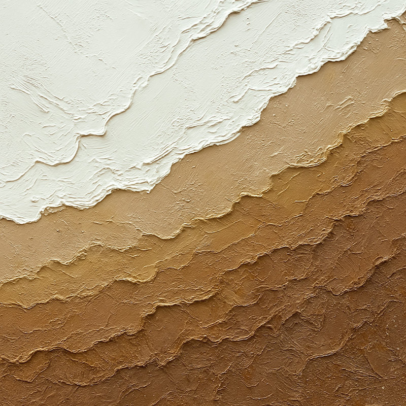 Toile texturée dégradée «Earthen Calm», H 20 po x l 20 po