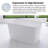 47'' Acrylic Freestanding Soaking Bathtub With Seat-111608567