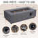 42 Inch Propane Fire Pit Table with 50,000BTU, 3-Piece Outdoor Rectangular Fire Pit for Outside Patio