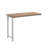 Desk W/Return, Brown Finish