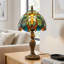 Lampe de table 15 po Baroque Tiffany en verre coloré (ampoule incluse)