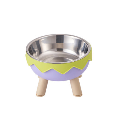 Elevated Dog Bowls Diameter 5.6 In Protect Cervical Vertebrae