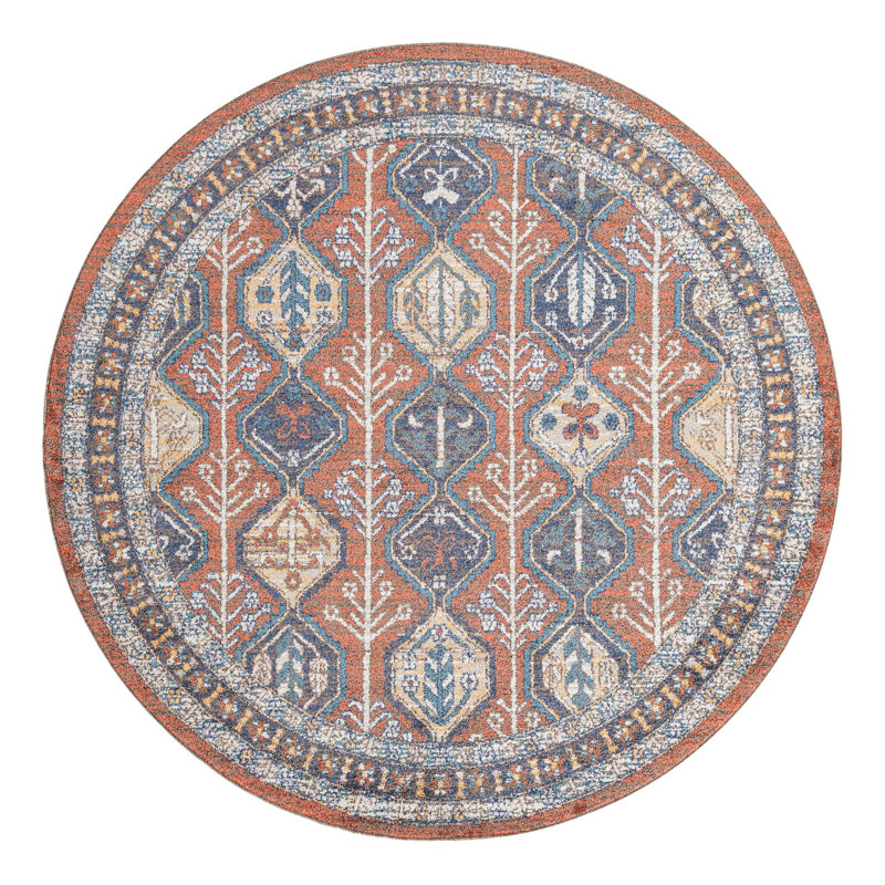 Tapis Bungalow Rose Conner Joriann, Rond 7 pi