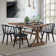 21.7" Contemporary Black Windsor Style Spindle Back Dining Chair