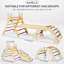 Structure d'escalade d'intérieur pour enfants en bois