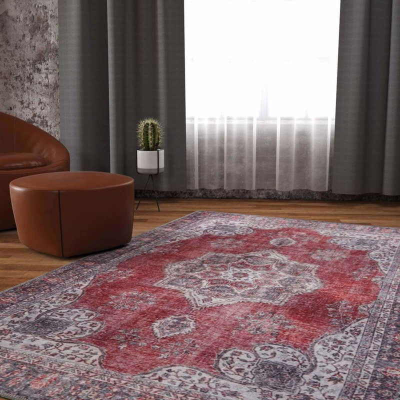 Elegant Hall Carpet (2.5 x 7.5 ft), 100% Polyester, 1.1 lbs/sq ft | 4 mm Pile Height, Recycled Poly Cotton Underside | Machine Washable, Eco-Friendly | Perfect for Entryways, Living Rooms & Hallways