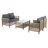4 Pieces Sofa Set with Cushion
