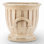 Cream Ceramic Planter With Ribbed Design