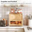 Boîte à pain, boîte à pain en bambou pour comptoir de cuisine, corbeille à pain à 2 niveaux, boîte de rangement des aliments, garde grande capacité, armoire de rangement en bois, pour la cuisine, la salle à manger, naturel