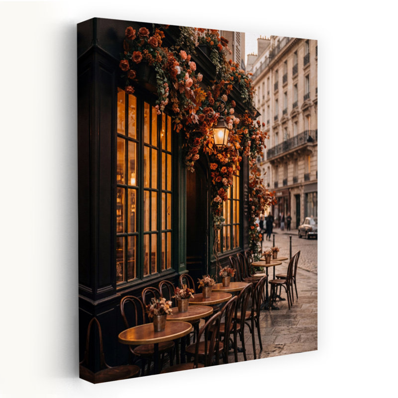 Art mural romantique romantique, café romantique, H 18 po x l 12 po