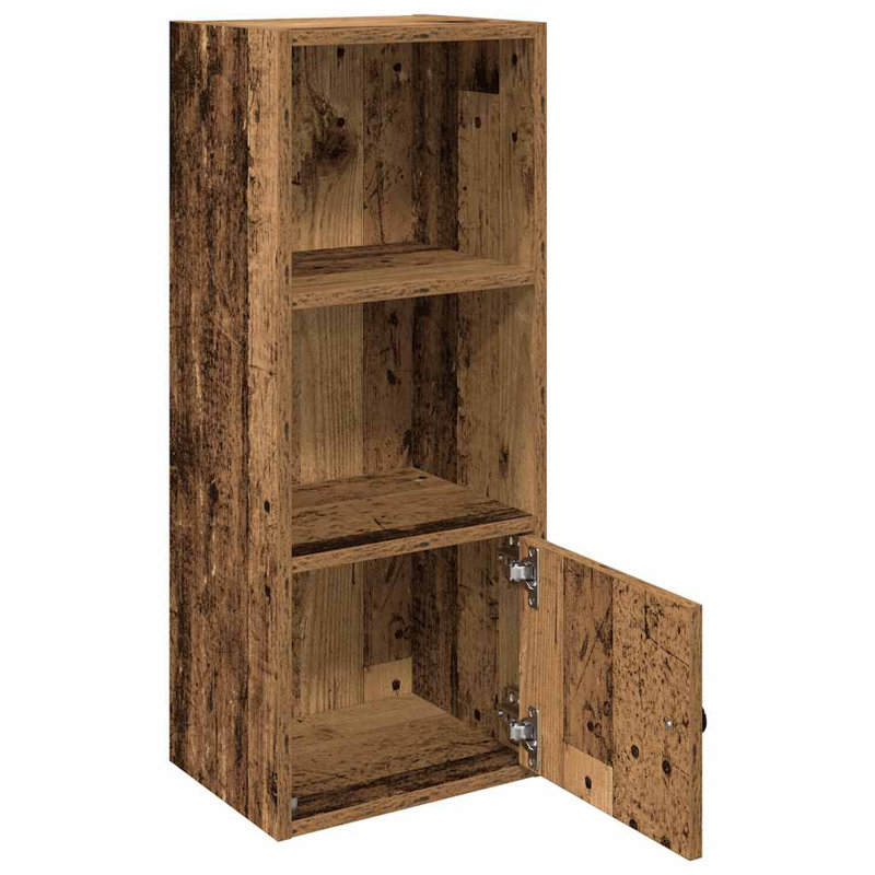 Conary 31cm W Bookcase, Old Wood, (3 Shelves) 77cmH x 31cmW x 24cmD