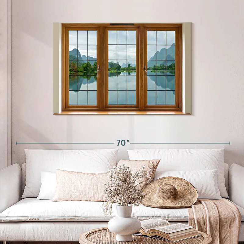 Lilie Window Pane, 30" H x 45" W