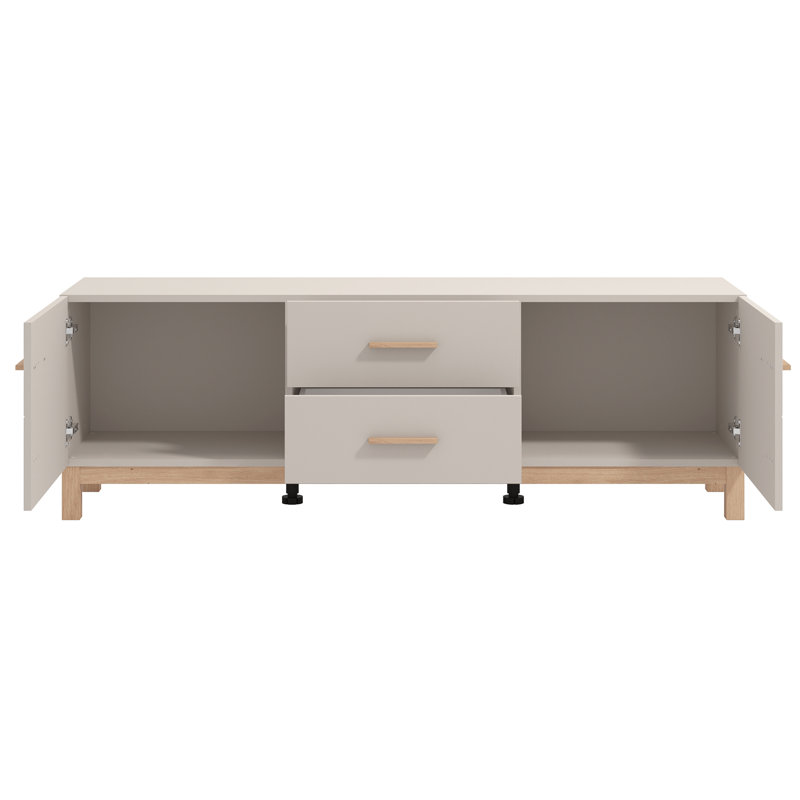 TV stand with 2 doors and 2 drawers