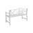 Garden Patio Bench In White - Metal Frame With & Armrest, Strong, Rust-, Protected, Accommodates 2-3 People, Simple Install Style Construction Rustproof, , 2-3, Easy Assembly Required