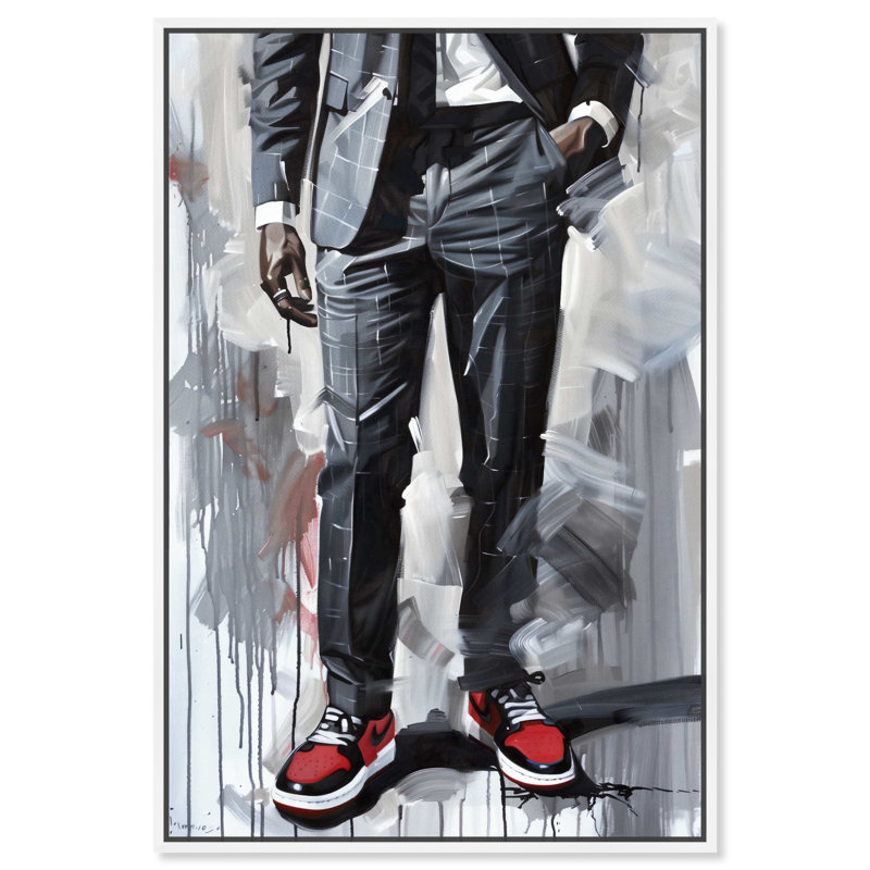 Notoriart Man Of Style Ii Gallery Style 1 pièce, galerie, Cadre blanc, H 55 po x l 37 po
