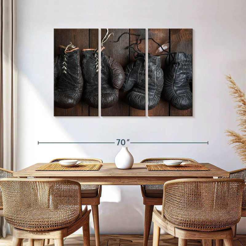 Sireci Dark Boxing Gloves, 36" H x 57" W