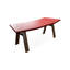 Bureau en bois massif rouge Free Form + Barenia-1805808798