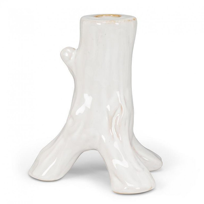 Small Trunk Taper Candle Holder, 6" H x 5" W x 5" D