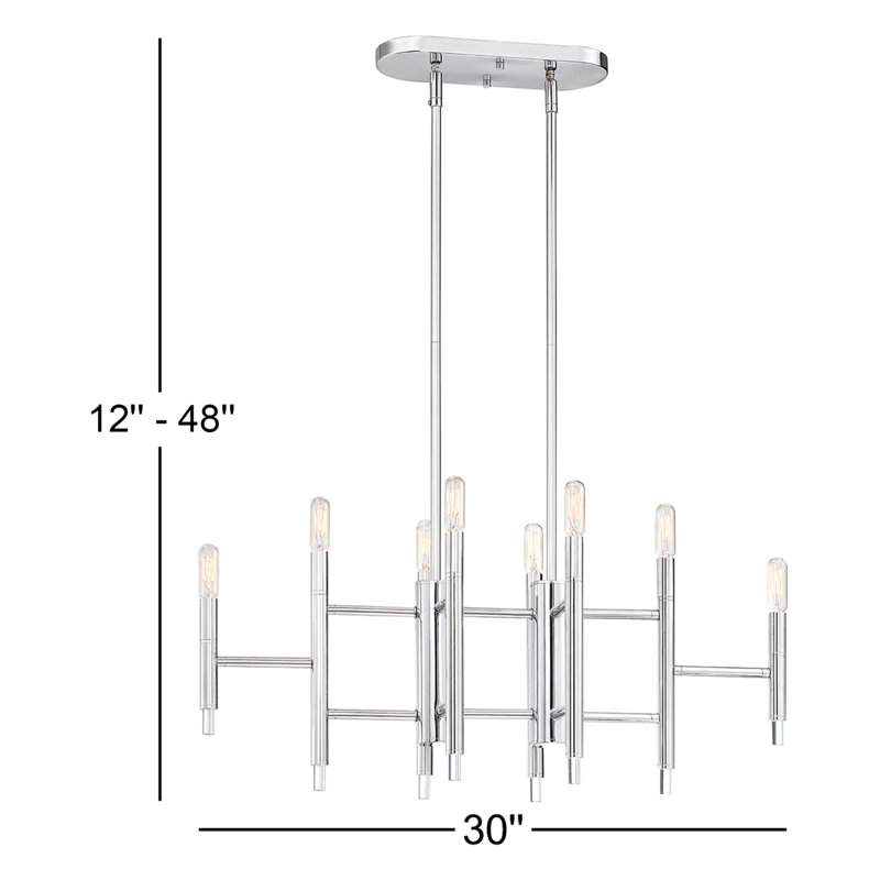 Sébastien 8 - Light Dimmable Geometric Chandelier