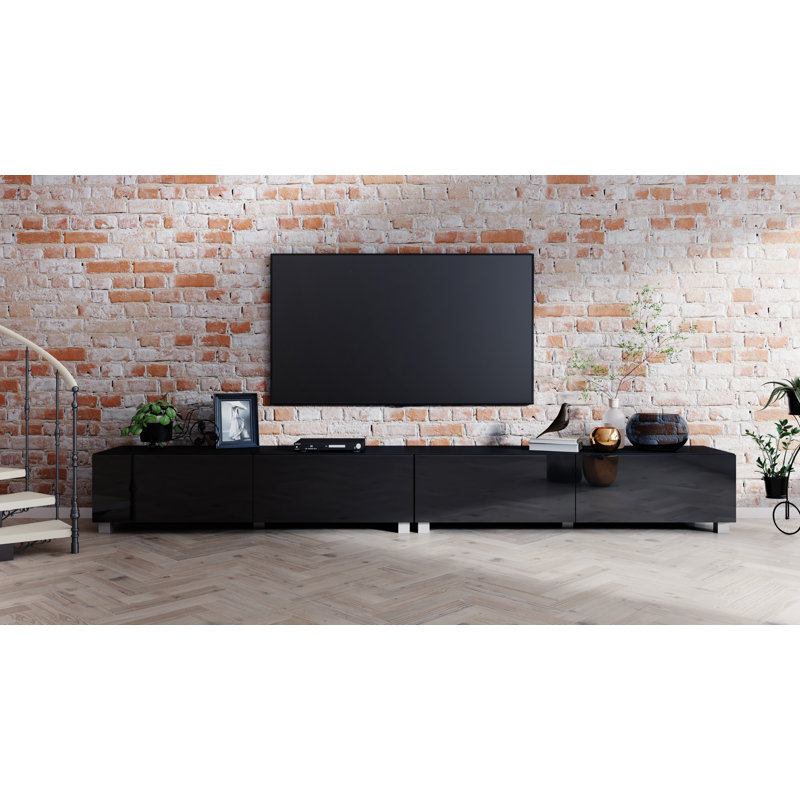 Karinthia Unfinished TV Stand for TVs up to 55", Black