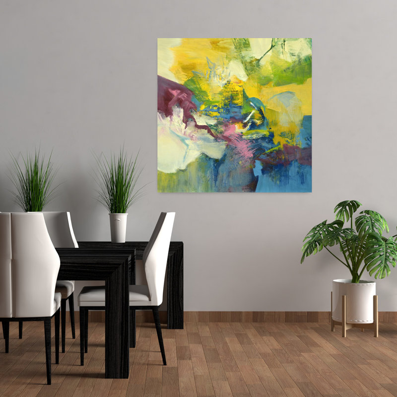 Oh So primaire, art abstrait contemporain, H 36 po x l 36 po